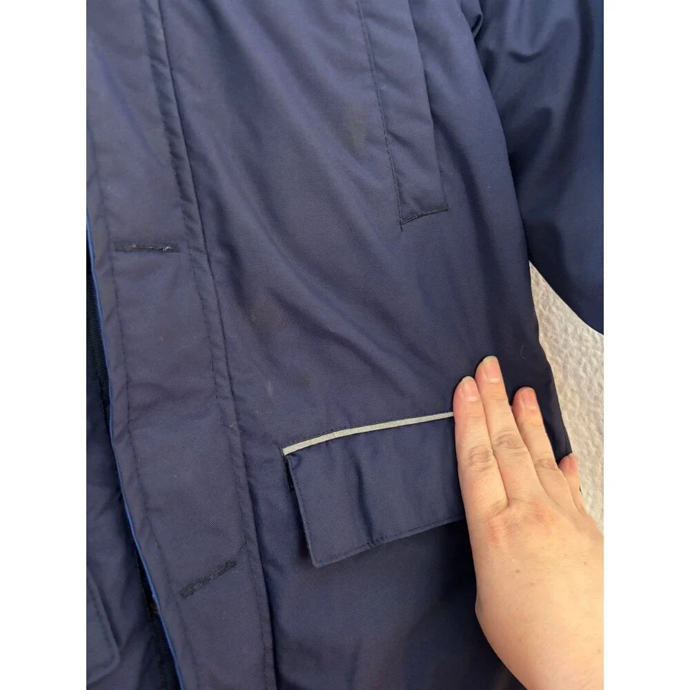 Mini Boden navy blue 8/9 winter parka coat jacket